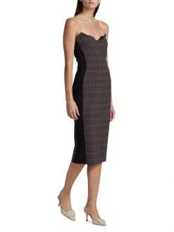 Chiara Boni La Petite Robe Merlina Strapless Layered Plaid Dress 5 Chiara Boni La Petite Robe Merlina Strapless Layered Plaid Dress -CHIARA BONI LA PETITE ROBE Sales unnamed file 197