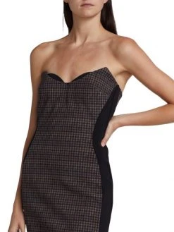 Chiara Boni La Petite Robe Merlina Strapless Layered Plaid Dress 8 Chiara Boni La Petite Robe Merlina Strapless Layered Plaid Dress -CHIARA BONI LA PETITE ROBE Sales unnamed file 200