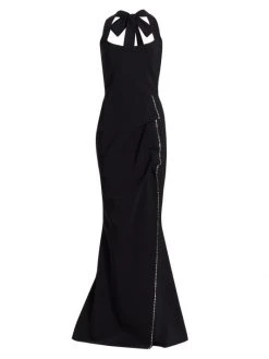 Chiara Boni La Petite Robe Taciana Embellished Halter Dress
