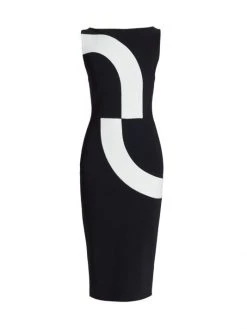 Chiara Boni La Petite Robe Monica Boatneck Cocktail Dress