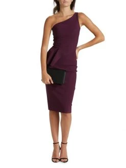 Chiara Boni La Petite Robe Zulema One-Shoulder Peplum Dress 10 Chiara Boni La Petite Robe Zulema One-Shoulder Peplum Dress -CHIARA BONI LA PETITE ROBE Sales unnamed file 338
