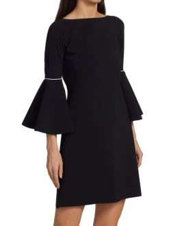 Chiara Boni La Petite Robe Natalia Piped Bell-Sleeve Dress 12 Chiara Boni La Petite Robe Natalia Piped Bell-Sleeve Dress -CHIARA BONI LA PETITE ROBE Sales unnamed file 347