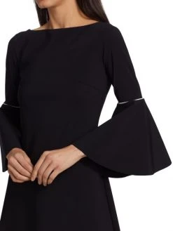Chiara Boni La Petite Robe Natalia Piped Bell-Sleeve Dress 14 Chiara Boni La Petite Robe Natalia Piped Bell-Sleeve Dress -CHIARA BONI LA PETITE ROBE Sales unnamed file 349