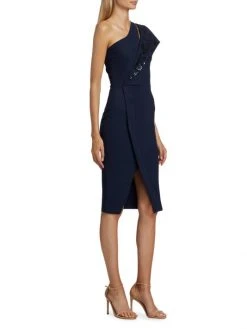 Chiara Boni La Petite Robe Asymmetric Sequin Knee-Length Dress -CHIARA BONI LA PETITE ROBE Sales unnamed file 371
