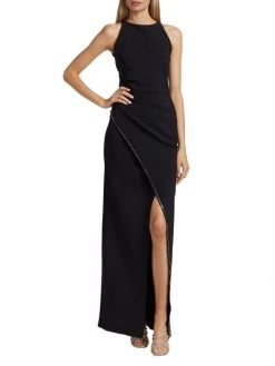 Chiara Boni La Petite Robe Liwen Embellished-Trim Gown -CHIARA BONI LA PETITE ROBE Sales unnamed file 384
