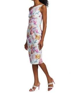 Chiara Boni La Petite Robe Angelina Floral One-Shoulder Cocktail Dress -CHIARA BONI LA PETITE ROBE Sales unnamed file 396