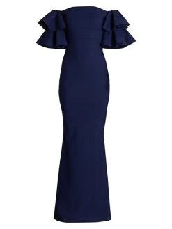 Chiara Boni La Petite Robe Parvati Off-The-Shoulder Gown Passion -CHIARA BONI LA PETITE ROBE Sales unnamed file 40