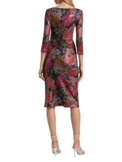 Chiara Boni La Petite Robe Cesarima Floral Sequined Cocktail Dress -CHIARA BONI LA PETITE ROBE Sales unnamed file 452
