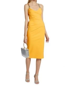 Chiara Boni La Petite Robe Shamy Embellished-Strap Midi-Dress 10 Chiara Boni La Petite Robe Shamy Embellished-Strap Midi-Dress -CHIARA BONI LA PETITE ROBE Sales unnamed file 456