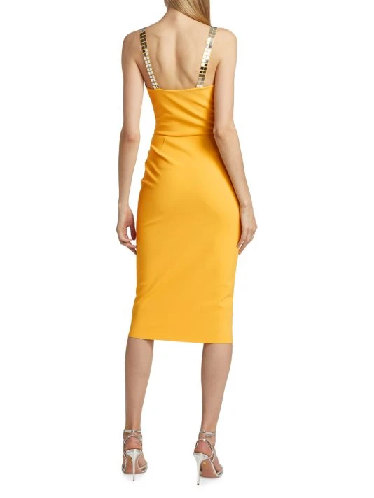 Chiara Boni La Petite Robe Shamy Embellished-Strap Midi-Dress 7 Chiara Boni La Petite Robe Shamy Embellished-Strap Midi-Dress - Image 5