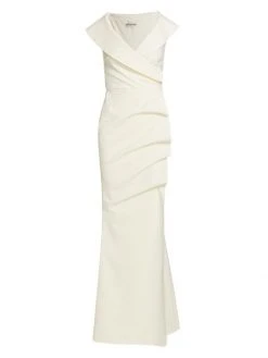 Chiara Boni La Petite Robe Cocoon Collar Trumpet Dress Black -CHIARA BONI LA PETITE ROBE Sales unnamed file 47