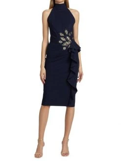 Chiara Boni La Petite Robe Teodorina Halter Embellished Cocktail Dress 11 Chiara Boni La Petite Robe Teodorina Halter Embellished Cocktail Dress -CHIARA BONI LA PETITE ROBE Sales unnamed file 485