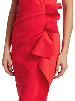 Chiara Boni La Petite Robe Halter Ruffle Gown Catalina Blue -CHIARA BONI LA PETITE ROBE Sales unnamed file 5