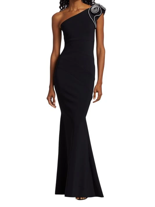 Chiara Boni La Petite Robe Karumanta One-Shoulder Mermaid Gown 5 Chiara Boni La Petite Robe Karumanta One-Shoulder Mermaid Gown - Image 3