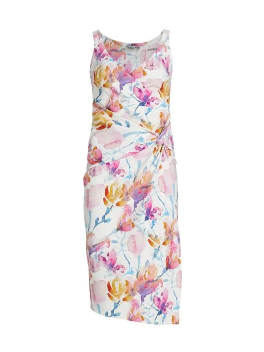 Chiara Boni La Petite Robe Floral Knotted Waist Dress 3 Chiara Boni La Petite Robe Floral Knotted Waist Dress
