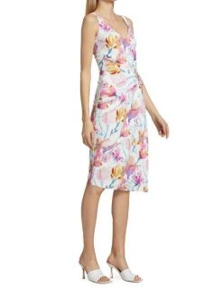Chiara Boni La Petite Robe Floral Knotted Waist Dress 12 Chiara Boni La Petite Robe Floral Knotted Waist Dress -CHIARA BONI LA PETITE ROBE Sales unnamed file 526