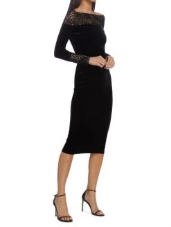 Chiara Boni La Petite Robe Nadette Velvet & Lace Bodyon Dress 12 Chiara Boni La Petite Robe Nadette Velvet & Lace Bodyon Dress -CHIARA BONI LA PETITE ROBE Sales unnamed file 533