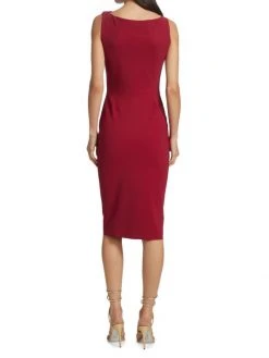 Chiara Boni La Petite Robe Gathered Midi Sheath Dress -CHIARA BONI LA PETITE ROBE Sales unnamed file 555