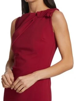 Chiara Boni La Petite Robe Gathered Midi Sheath Dress -CHIARA BONI LA PETITE ROBE Sales unnamed file 556