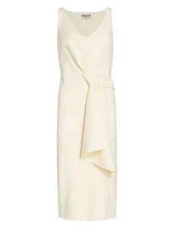 Chiara Boni La Petite Robe Yoko Draped Midi Dress