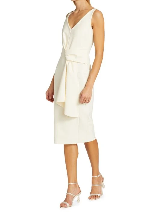 Chiara Boni La Petite Robe Yoko Draped Midi Dress 4 Chiara Boni La Petite Robe Yoko Draped Midi Dress - Image 2