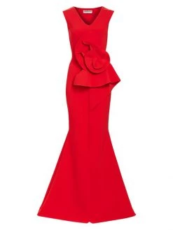 Chiara Boni La Petite Robe Ebeline Rosette Detail Gown