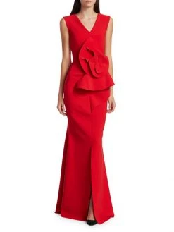 Chiara Boni La Petite Robe Ebeline Rosette Detail Gown 4 Chiara Boni La Petite Robe Ebeline Rosette Detail Gown -CHIARA BONI LA PETITE ROBE Sales unnamed file 592