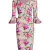 Chiara Boni La Petite Robe Triana Painterly Floral Wrap Dress 2 Chiara Boni La Petite Robe Triana Painterly Floral Wrap Dress -CHIARA BONI LA PETITE ROBE Sales unnamed file 604
