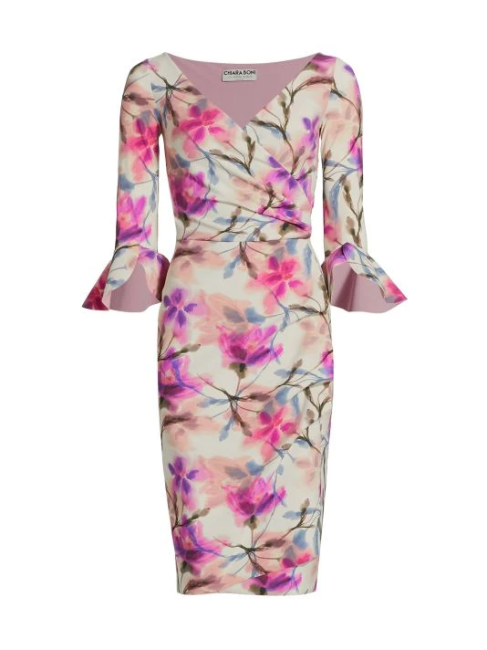 Chiara Boni La Petite Robe Triana Painterly Floral Wrap Dress 3 Chiara Boni La Petite Robe Triana Painterly Floral Wrap Dress