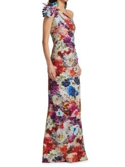 Chiara Boni La Petite Robe Painterly Floral One-Shoulder Gown 10 Chiara Boni La Petite Robe Painterly Floral One-Shoulder Gown -CHIARA BONI LA PETITE ROBE Sales unnamed file 612