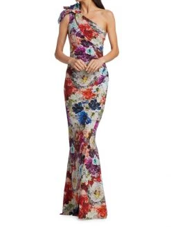 Chiara Boni La Petite Robe Painterly Floral One-Shoulder Gown 11 Chiara Boni La Petite Robe Painterly Floral One-Shoulder Gown -CHIARA BONI LA PETITE ROBE Sales unnamed file 613