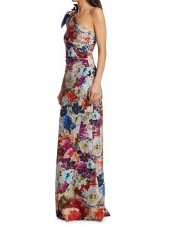 Chiara Boni La Petite Robe Painterly Floral One-Shoulder Gown 12 Chiara Boni La Petite Robe Painterly Floral One-Shoulder Gown -CHIARA BONI LA PETITE ROBE Sales unnamed file 614