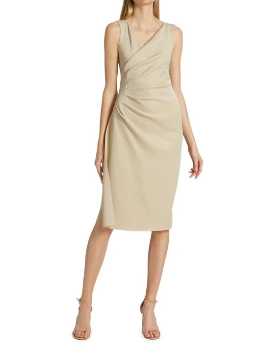 Chiara Boni La Petite Robe Aliki Draped Sheath Dress 4 Chiara Boni La Petite Robe Aliki Draped Sheath Dress - Image 2