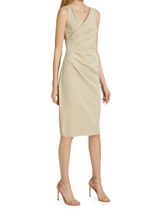 Chiara Boni La Petite Robe Aliki Draped Sheath Dress 5 Chiara Boni La Petite Robe Aliki Draped Sheath Dress - Image 3
