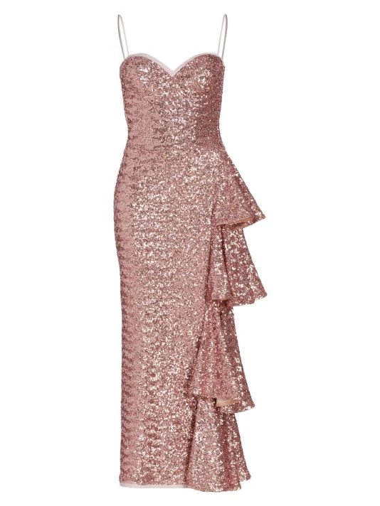 Chiara Boni La Petite Robe Gussie Paillette Ruffle Gown 3 Chiara Boni La Petite Robe Gussie Paillette Ruffle Gown