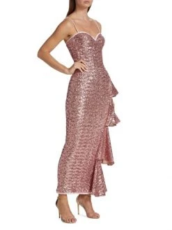 Chiara Boni La Petite Robe Gussie Paillette Ruffle Gown 12 Chiara Boni La Petite Robe Gussie Paillette Ruffle Gown -CHIARA BONI LA PETITE ROBE Sales unnamed file 649