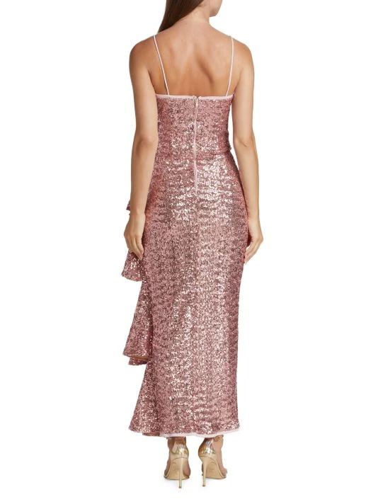 Chiara Boni La Petite Robe Gussie Paillette Ruffle Gown 7 Chiara Boni La Petite Robe Gussie Paillette Ruffle Gown - Image 5