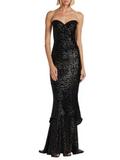 Chiara Boni La Petite Robe Sequined Strapless Gown -CHIARA BONI LA PETITE ROBE Sales unnamed file 662