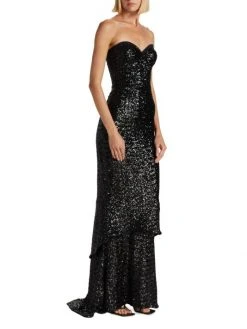 Chiara Boni La Petite Robe Sequined Strapless Gown -CHIARA BONI LA PETITE ROBE Sales unnamed file 663
