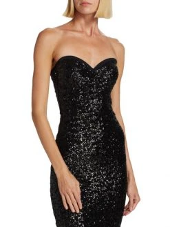 Chiara Boni La Petite Robe Sequined Strapless Gown -CHIARA BONI LA PETITE ROBE Sales unnamed file 666