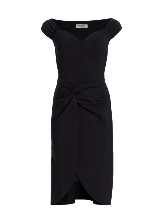 Chiara Boni La Petite Robe Secundina Gathered Sheath Dress 3 Chiara Boni La Petite Robe Secundina Gathered Sheath Dress