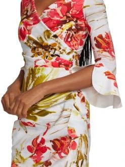Chiara Boni La Petite Robe Triana Gathered Floral Midi Dress 14 Chiara Boni La Petite Robe Triana Gathered Floral Midi Dress -CHIARA BONI LA PETITE ROBE Sales unnamed file 722