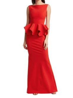Chiara Boni La Petite Robe Eden Ruffle Waist Gown 11 Chiara Boni La Petite Robe Eden Ruffle Waist Gown -CHIARA BONI LA PETITE ROBE Sales unnamed file 733