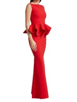 Chiara Boni La Petite Robe Eden Ruffle Waist Gown 12 Chiara Boni La Petite Robe Eden Ruffle Waist Gown -CHIARA BONI LA PETITE ROBE Sales unnamed file 734