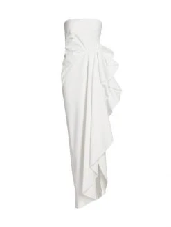 Chiara Boni La Petite Robe Nyaveth Long Column Dress White -CHIARA BONI LA PETITE ROBE Sales unnamed file 74