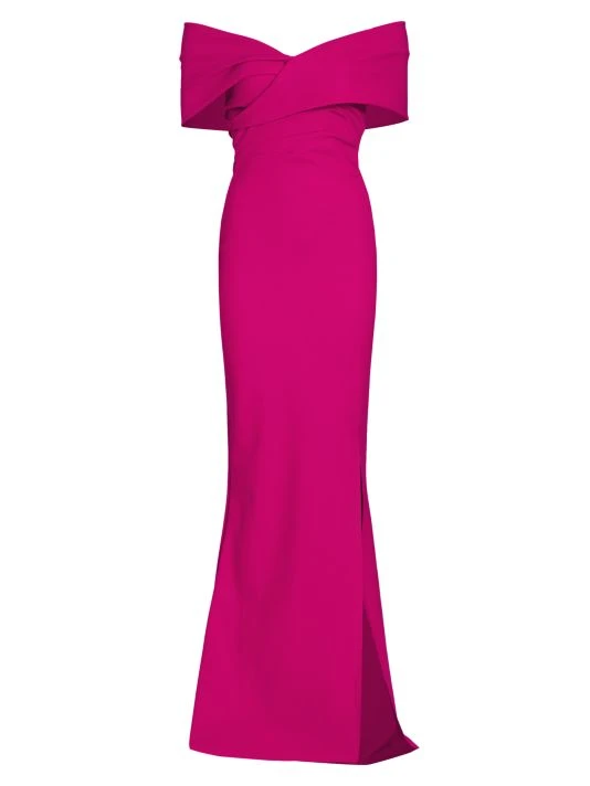 Chiara Boni La Petite Robe Stretch Jersey Fishtail Gown Azalea Pink 6 Chiara Boni La Petite Robe Stretch Jersey Fishtail Gown Azalea Pink - Image 4