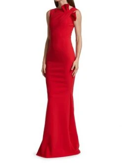 Chiara Boni La Petite Robe Sondra Bow-Embellished Gown -CHIARA BONI LA PETITE ROBE Sales unnamed file 775