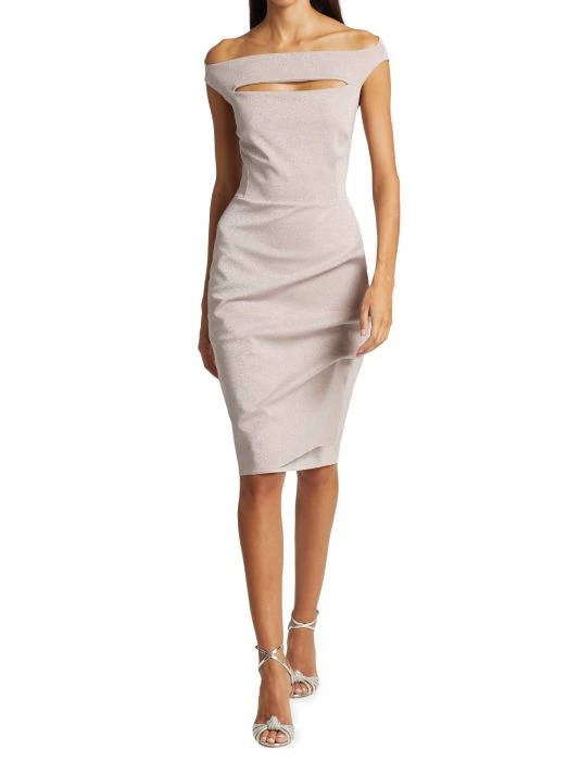 unnamed-file-780.jpg Chiara Boni La Petite Robe Melania Sugar Metallic Sheath Dress Nude -CHIARA BONI LA PETITE ROBE Sales unnamed file 780