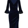 Chiara Boni La Petite Robe Triana Velvet Wrap Dress 2 Chiara Boni La Petite Robe Triana Velvet Wrap Dress -CHIARA BONI LA PETITE ROBE Sales unnamed file 783