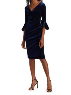 Chiara Boni La Petite Robe Triana Velvet Wrap Dress 11 Chiara Boni La Petite Robe Triana Velvet Wrap Dress -CHIARA BONI LA PETITE ROBE Sales unnamed file 785